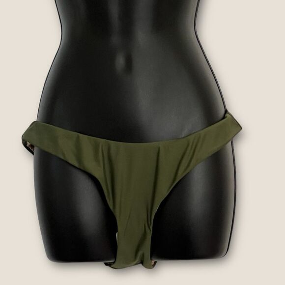 Olive green bikini bottom size Small , NWT - Picture 1 of 6